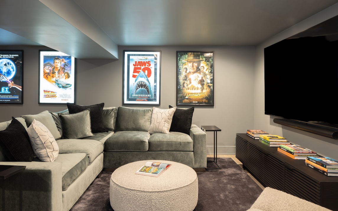 Luxe Design Basement Project