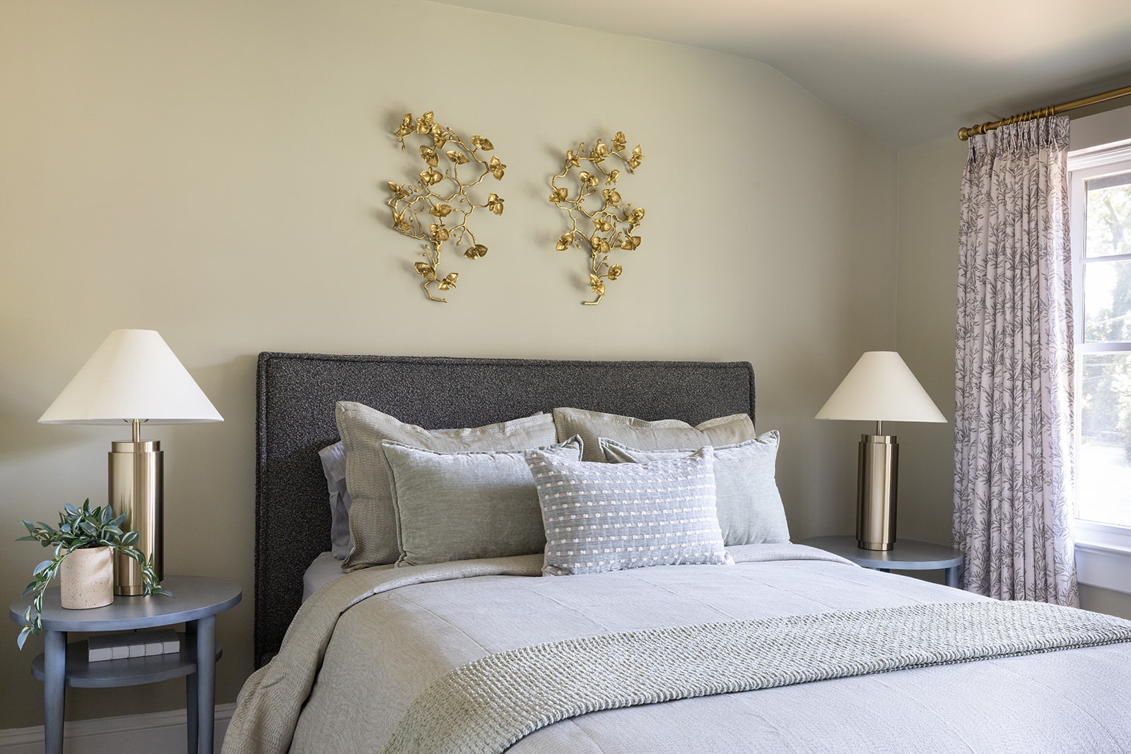 Green And Blue Master Bedroom